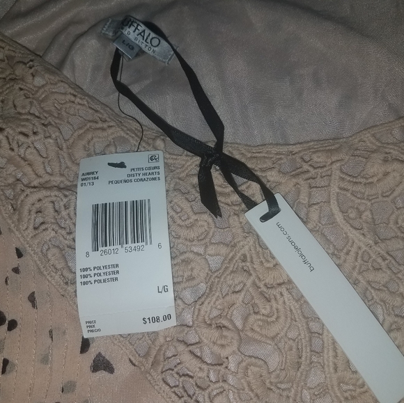 Buffalo David Bitton Pale Daisy Hearts Y2K Dress, Sz L - Picture 11 of 14